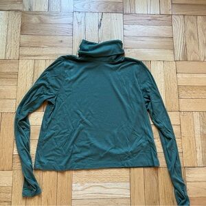 Green turtleneck